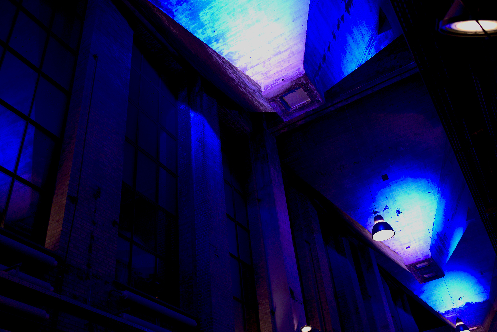 Beleuchtung im Eingangsbereich des Kulturhuset Nordkraft